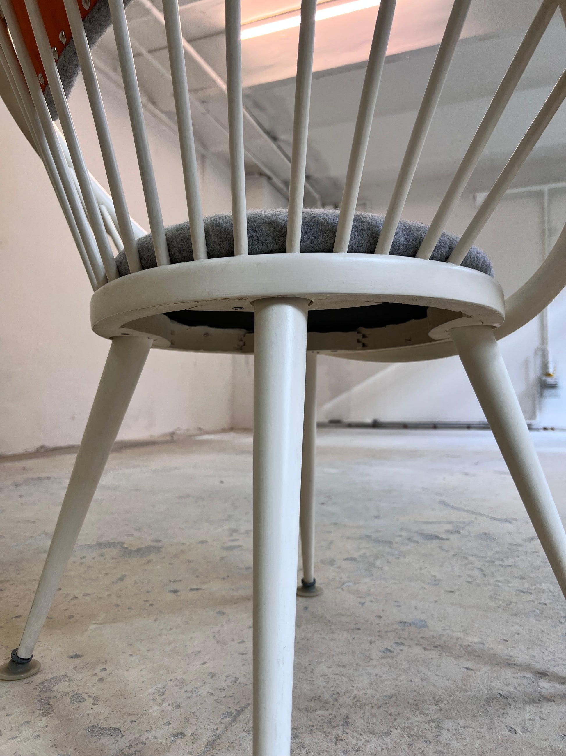 Circle Chair weiß von Yngve Ekström für Swedese