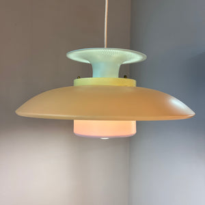 Lamellenlampe neu lackiert pastell-candy