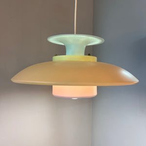 Lamellenlampe neu lackiert pastell-candy