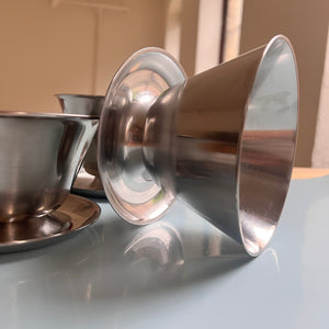 Set: 3x Eisbecher Stainless Steel aus Dänemark
