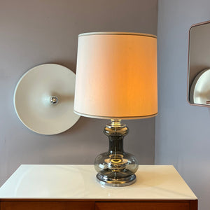 Tischlampe Rauchglas