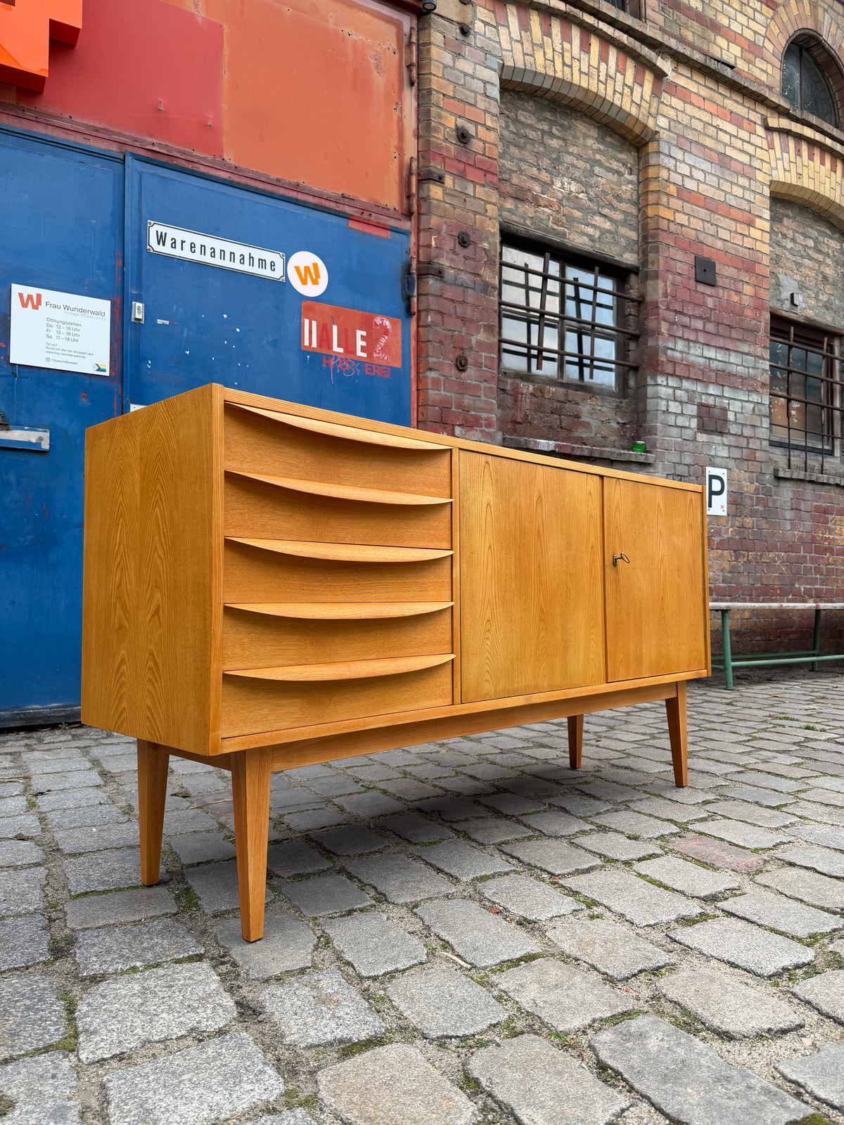 Sideboard Typ 602/K Esche von Franz Ehrlich für Hellerau