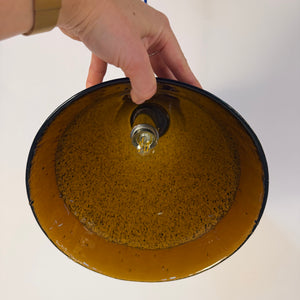 Hängelampe braun Glas von Peill & Putzler