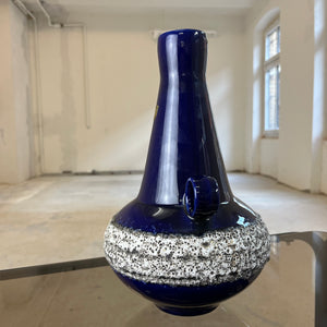 Vase 408-30 Fat Lava Königsblau von Fohr Keramik
