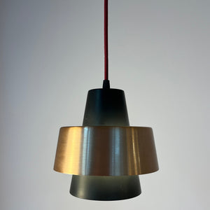 Lamellenlampe schwarz Kupfer aus Dänemark
