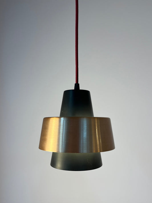 Lamellenlampe schwarz Kupfer aus Dänemark
