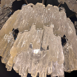Kronleuchter Eisglas Chrom