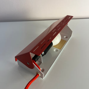 Wandlampe Twist Type 124 rot von Knud Christensen Electronic