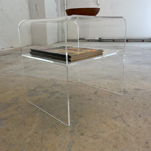 Beistelltisch Plexiglas mit Ablagefach