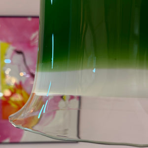 Hängelampe grün weiß Glas von Peill & Putzler