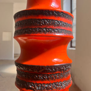 Bodenvase Fat Lava 267-48 orange von Scheurich West Germany