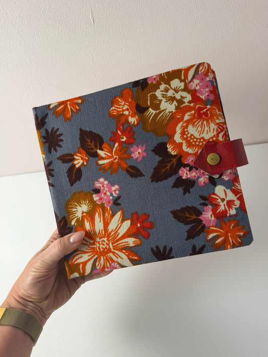 Schallplattenmappe floral für Vinyl Singles