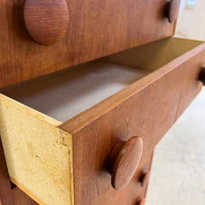 Kommode Teak mit runden Griffen aus Dänemark