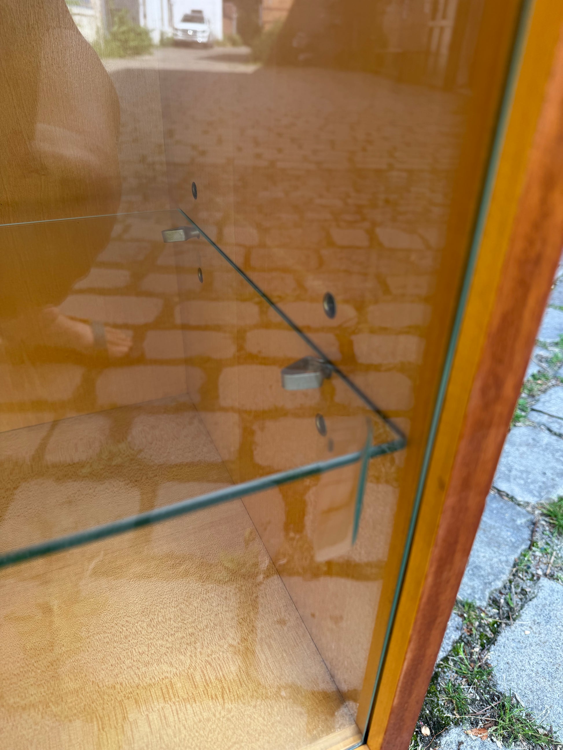 Fernsehvitrine Sapelli-Mahagoni mit drehbare Platte