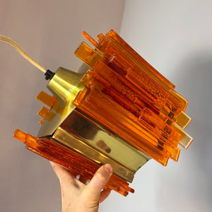 Hängelampe orange von Claus Bolby