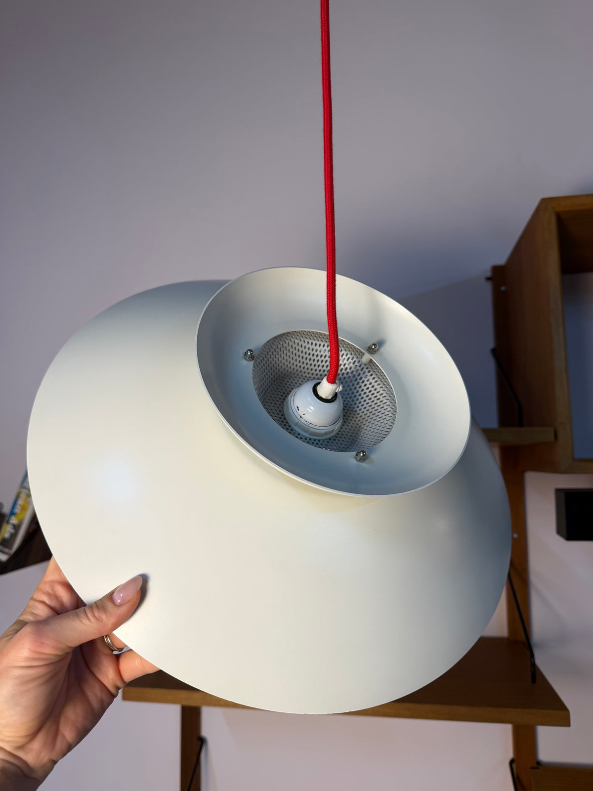 Lamellenlampe weiß aus Dänemark
