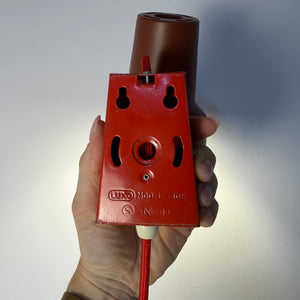 Wandlampe rot neu lackiert von Luxo