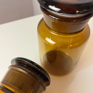 Set: 2x Apothekerglas braun