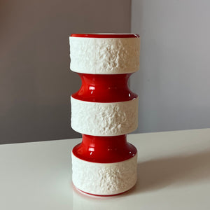 Vase 635/2 rot von Royal Porzellan Bavaria KPM