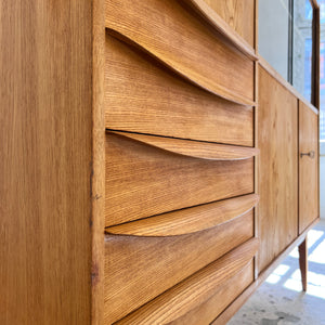 Highboard / Wohnzimmerschrank Typ 602/G Esche von Hellerau aus 1959