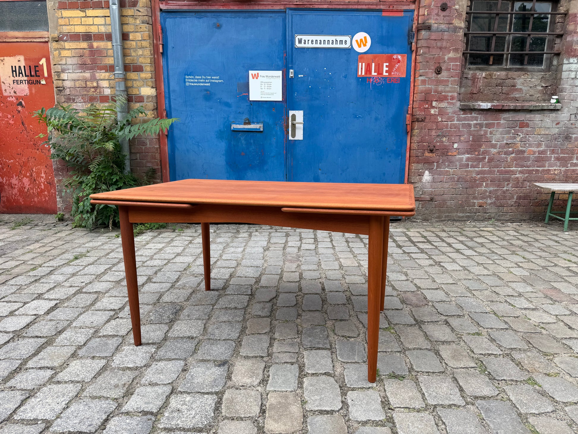 Ausziehbarer Esstisch Teak aus Dänemark