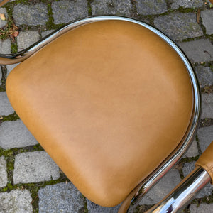 Drehstuhl Chrom Leder von Olymp