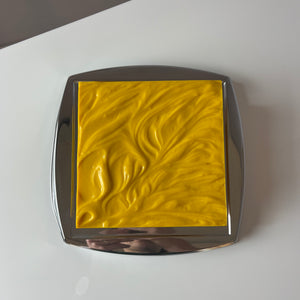 Wandlampe gelb Chrom von Uwe Mersch