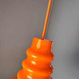 Hängelampe orange Glas von Peill & Putzler