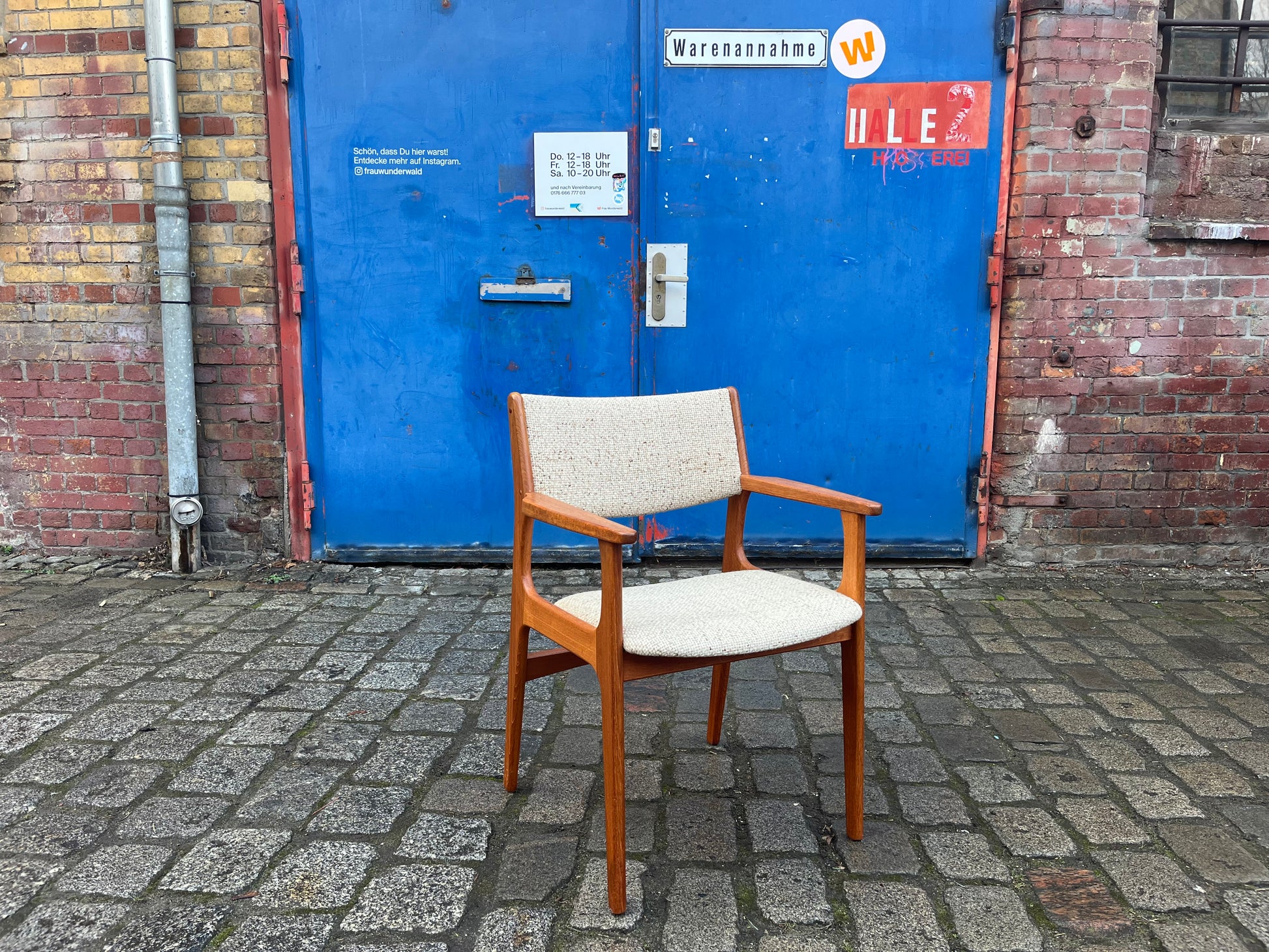 Armlehnstuhl Teak Wolle von Erik Buch für Nova Møbler