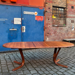 Ovaler ausziehbarer Esstisch Teak von Snedkergaarden