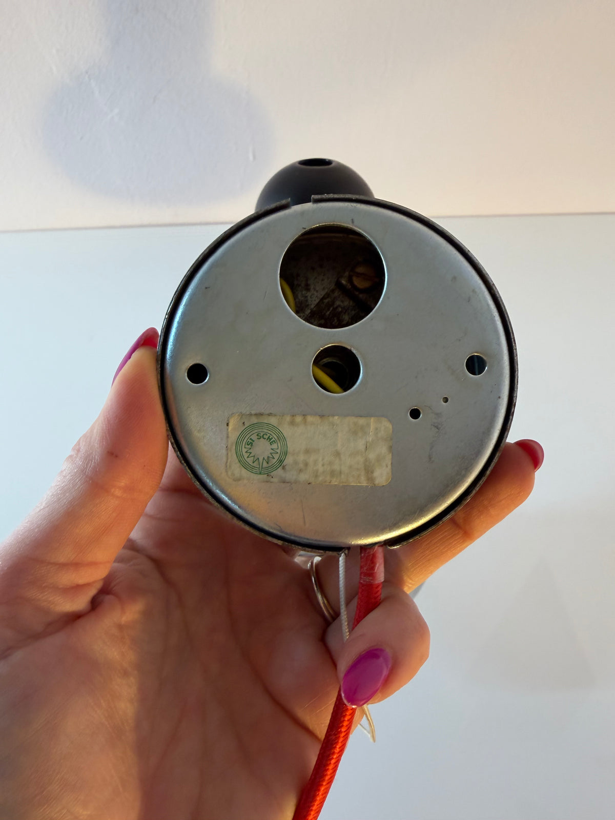 Wandlampe schwarz Chrom von Simon & Schelle (Sische)