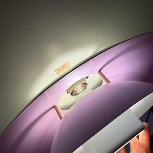 Lamellenlampe weiß lila von Formlight