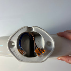 Wandlampe Modell 6068 weiß von Wilhelm Wagenfeld für Lindner