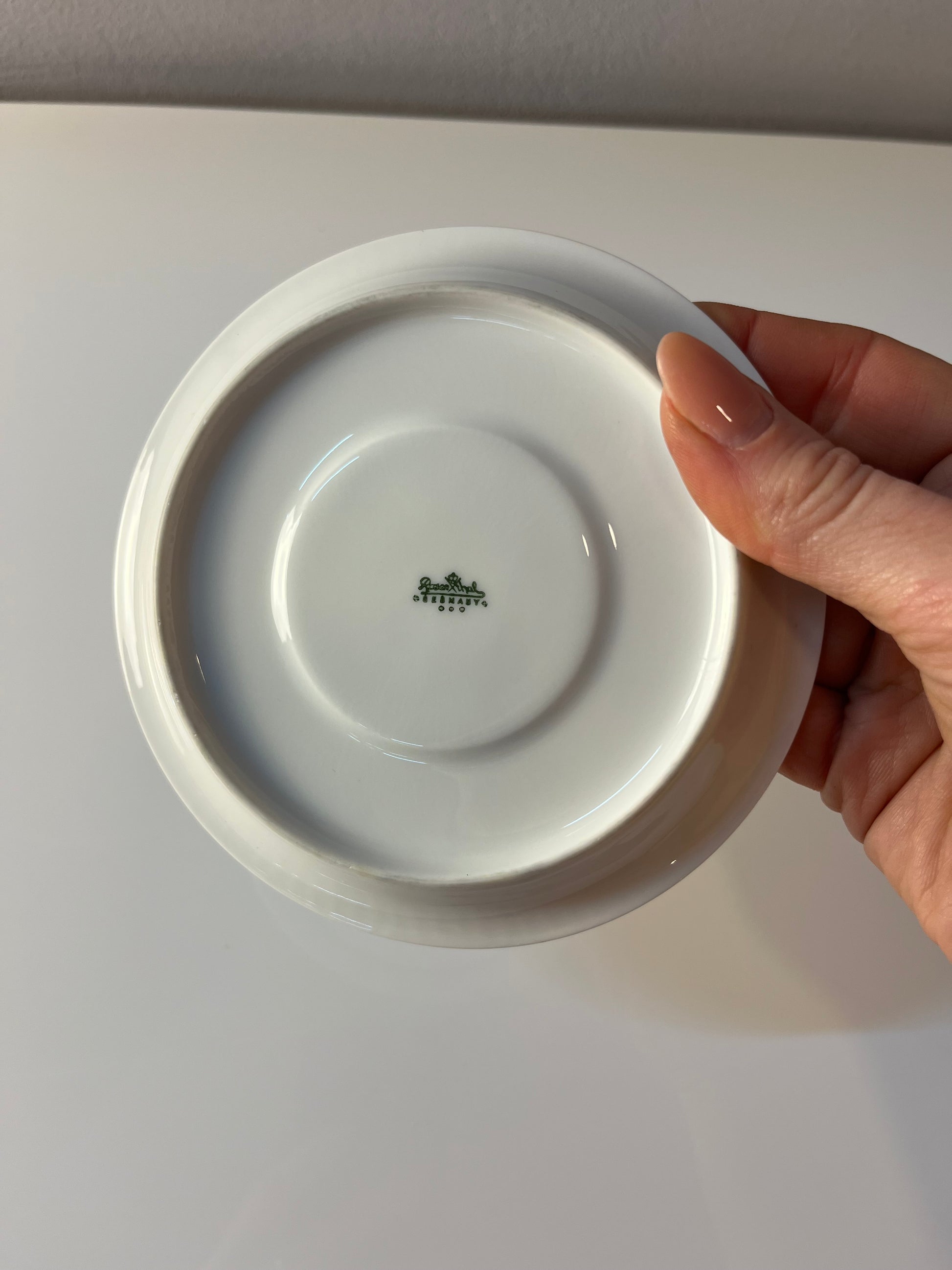 Set: 6x Kaffeetasse mit Untertasse Modulation Secunda grün von Tapio Wirkkala für Rosenthal