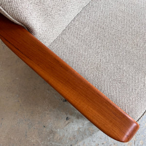 3-Sitzer Sofa Teak & Wolle aus Dänemark
