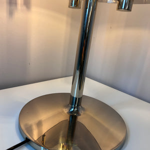 Tischlampe Chrom & Rauchacryl