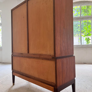 Büroschrank Teak mit Schloss aus Dänemark