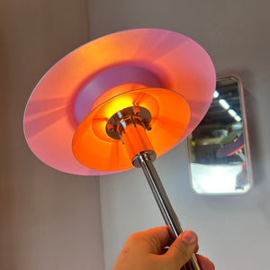 Tischlampe flieder pastell neu lackiert aus Dänemark