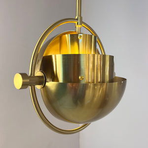 Hängelampe Multi-Lite Messing von Louis Weisdorf für GUBI