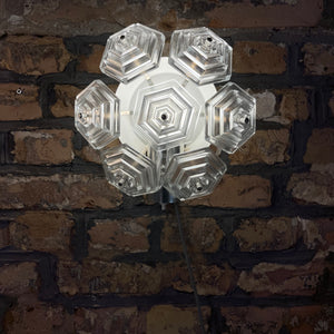 Wandlampe Eiskristall von VEB Kristallleuchtenbau Ebersbach