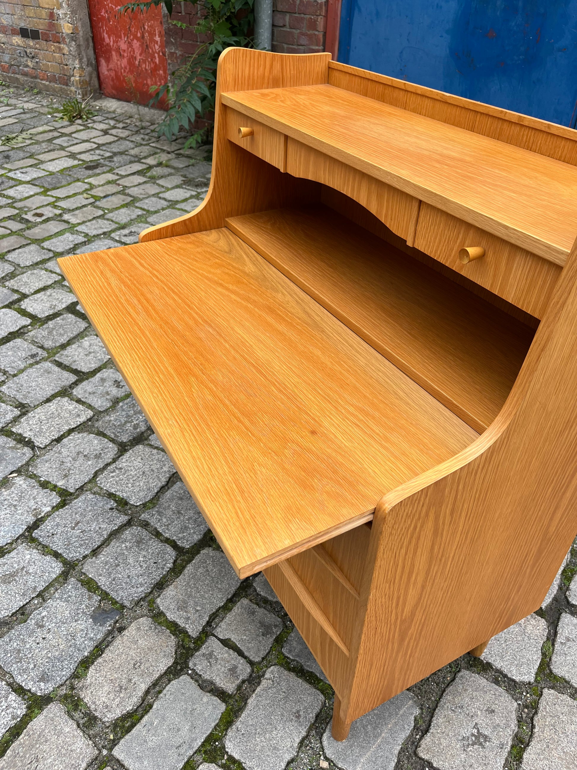 Sekretär mit Spiegel Eiche aus Dänemark
