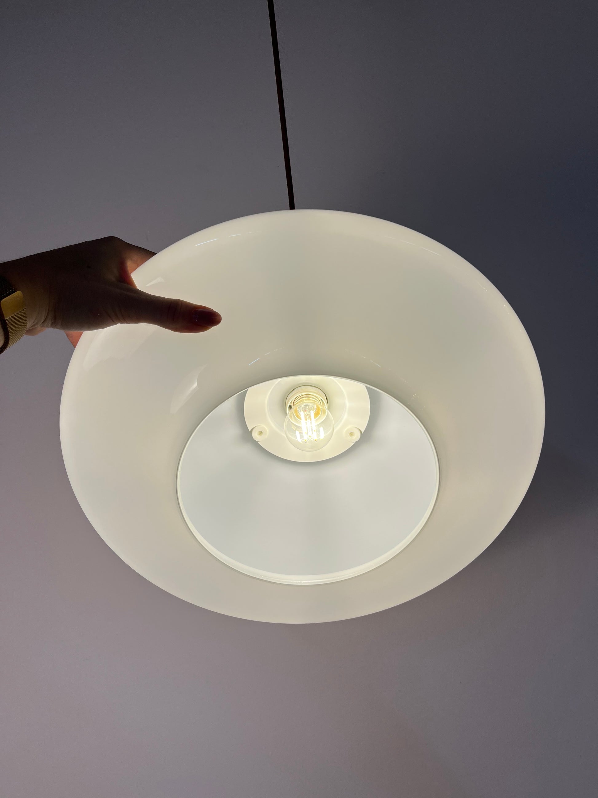 Hängelampe TÄLLBYN weiß Glas für IKEA
