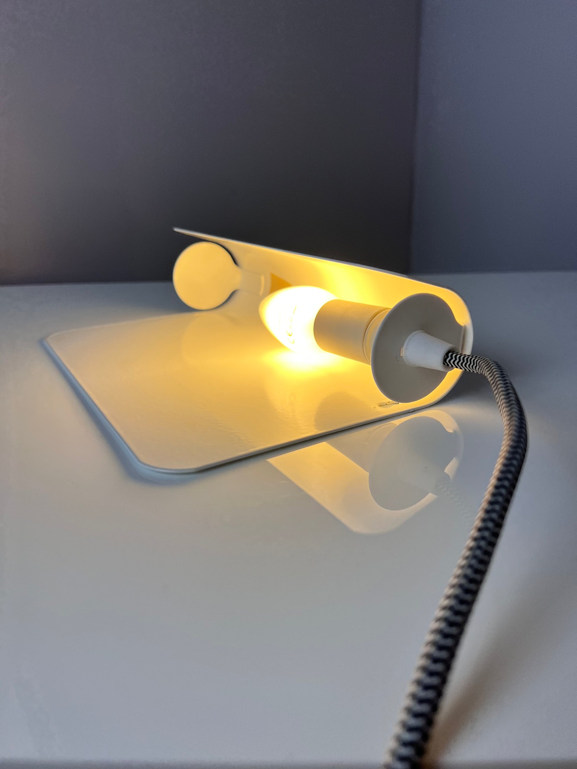 Wandlampe weiß Metall aus Dänemark