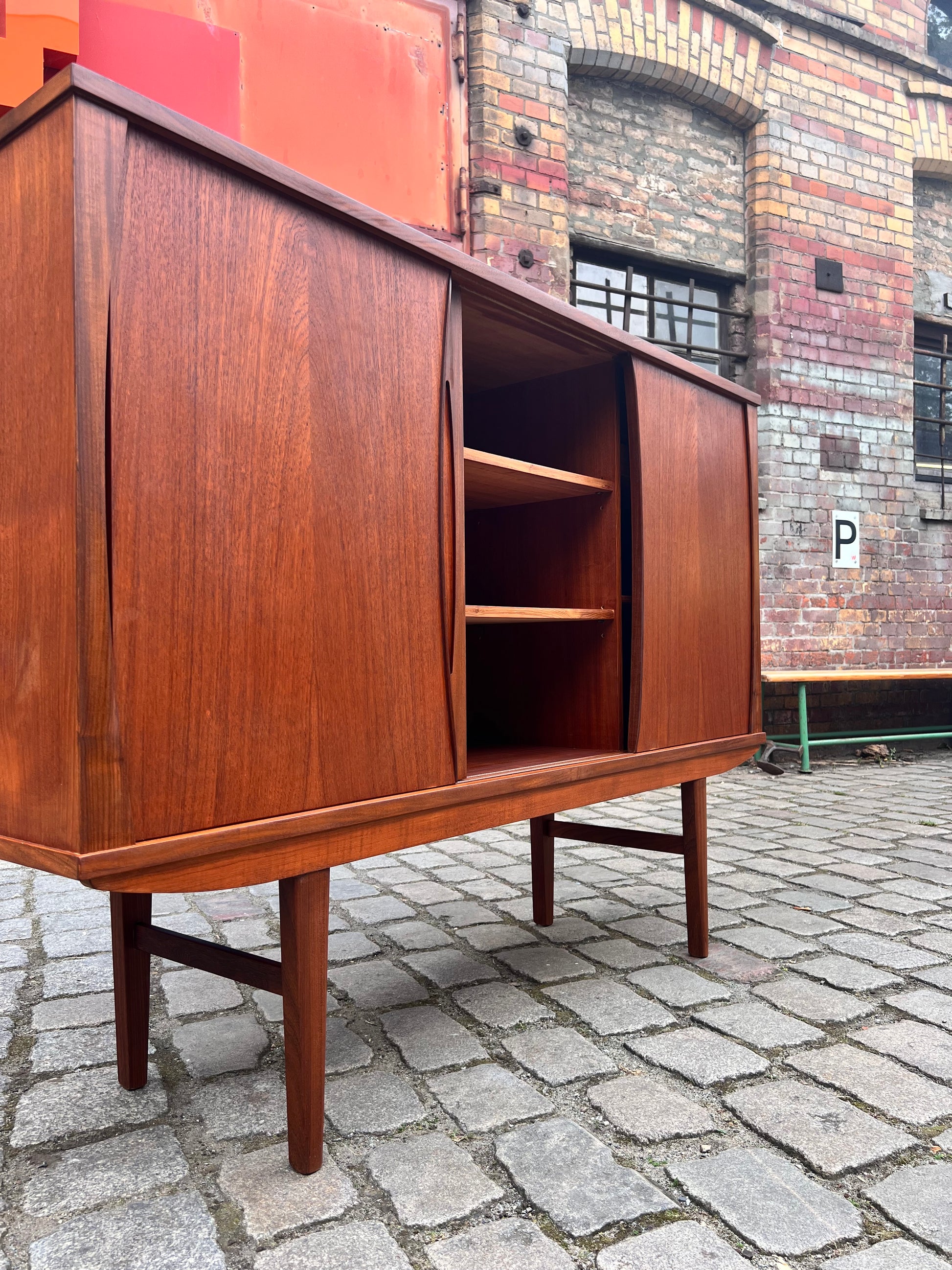 Highboard Teak von Karlit aus Schweden