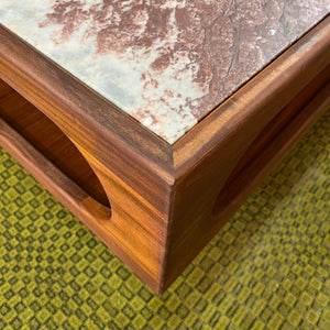 Couchtisch Marmor Teak