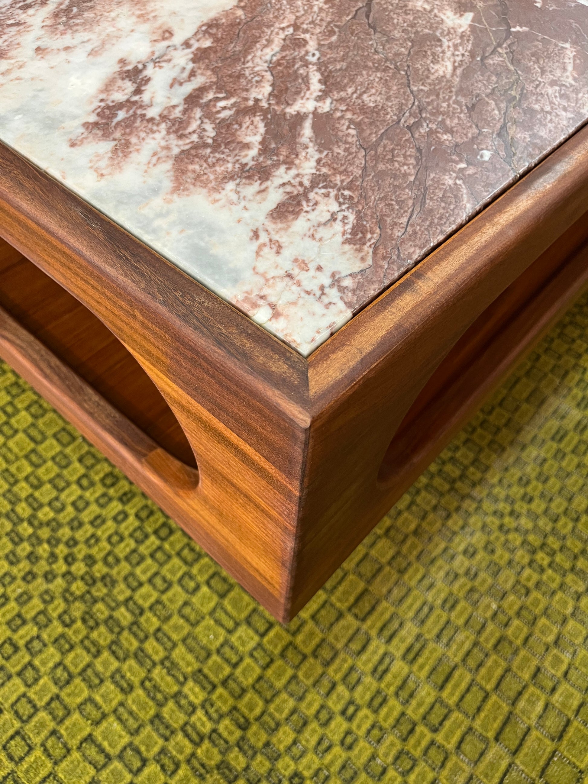 Couchtisch Marmor Teak
