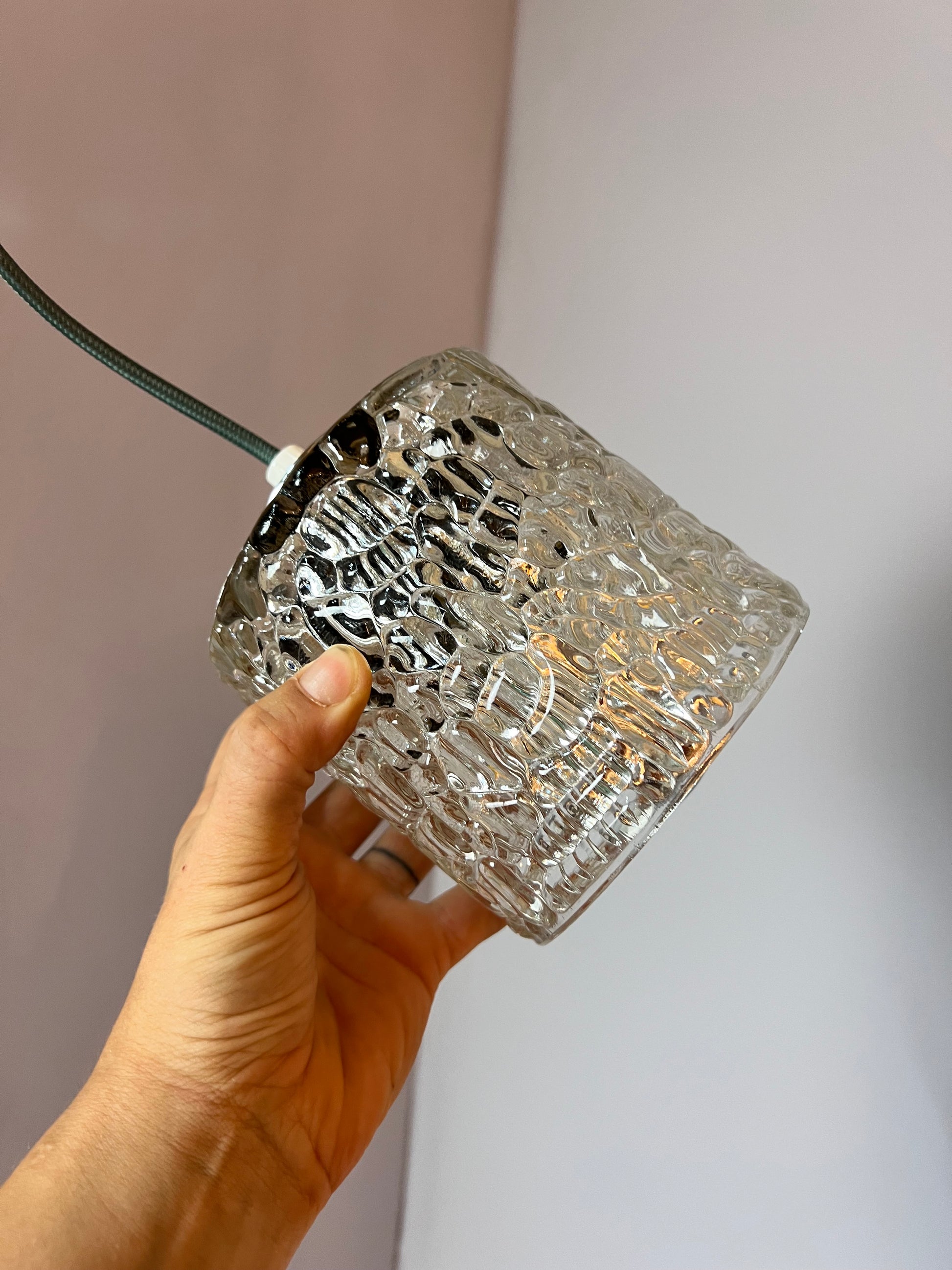 Hängelampe Glas aus Dänemark