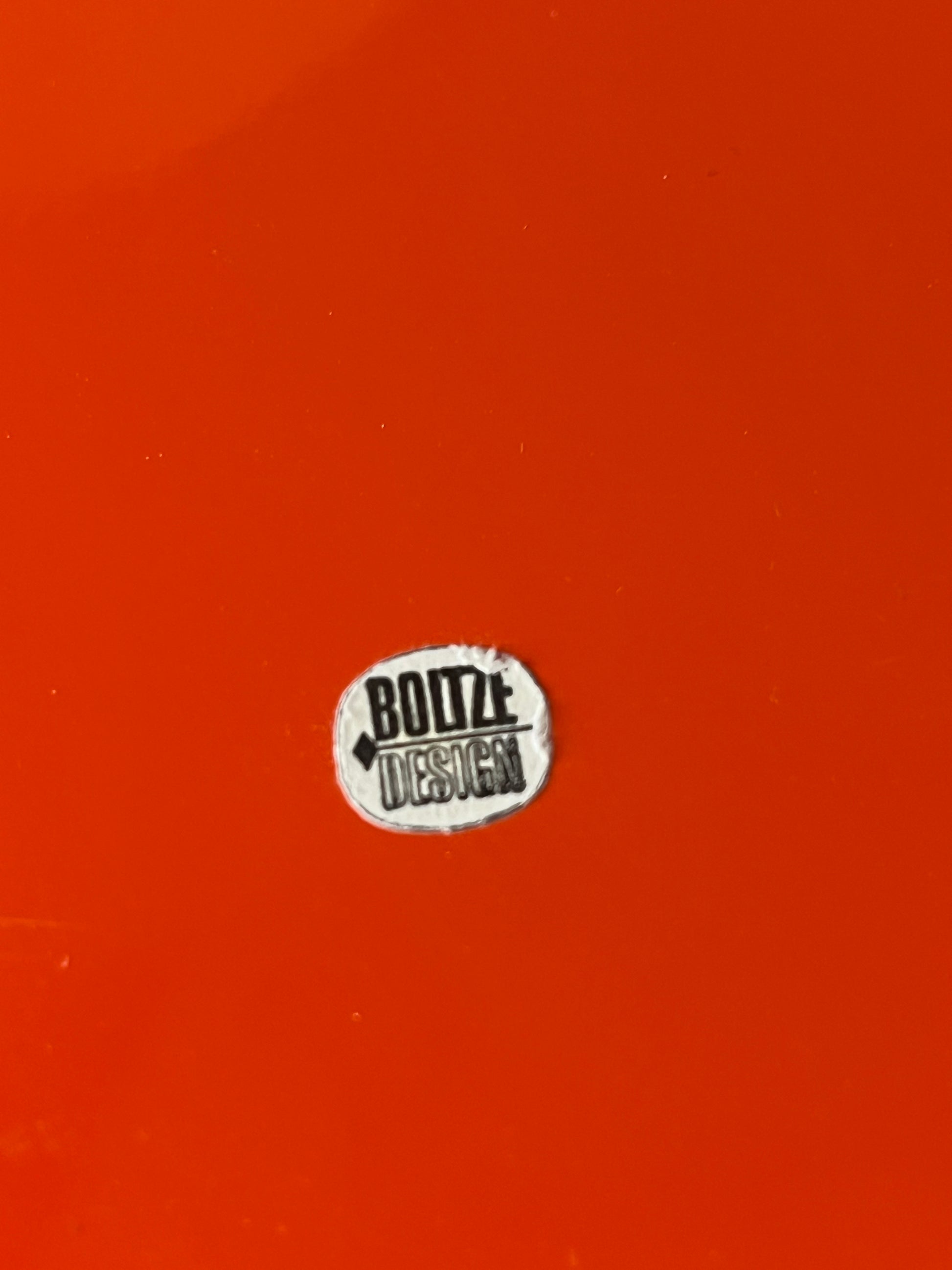 Tablett orange Metall von Boltze Design