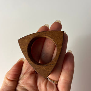 Set: 5x Serviettenring Teak aus Dänemark