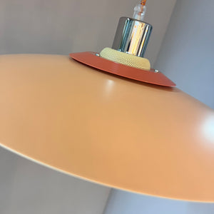 Lamellenlampe neu lackiert peach